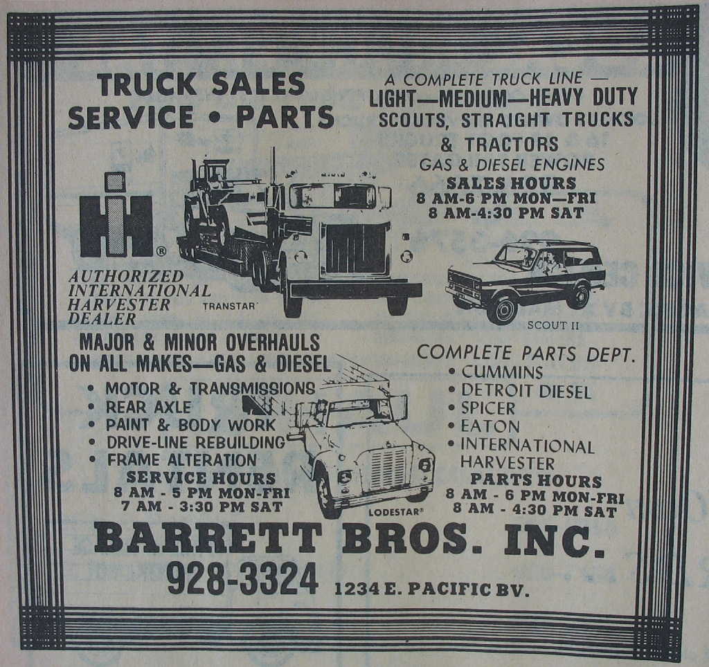 Barrett Bros. / Barrett
                            Bros., Inc. ~ Albany, Oregon