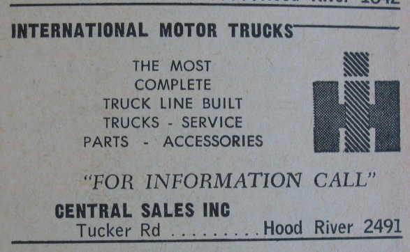 Central Sales, Inc. ~ Hood River