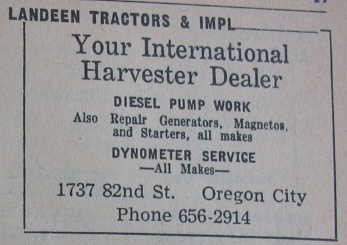 Landeen Tractors & Implements ~
                            Oregon City