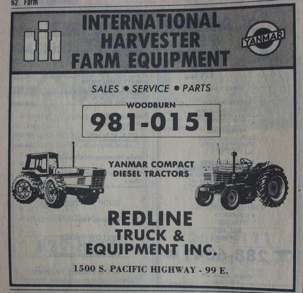 Redline Truck & Equipment, Inc. /
                            Redline, Inc. / Redline Equipment Company ~
                            Woodburn