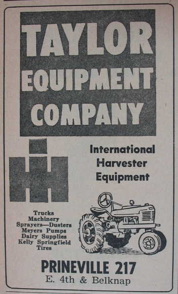 Taylor Equipment Company ~ Prineville,
                            OR